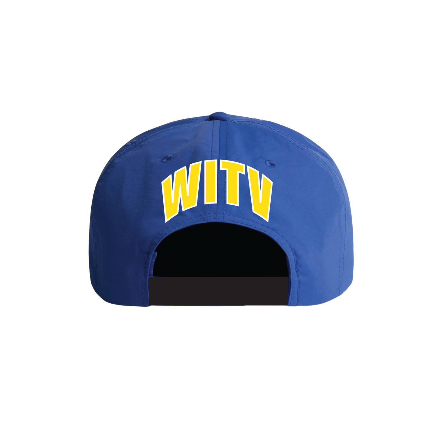 BLUE NYLON STRAPBACK CAP