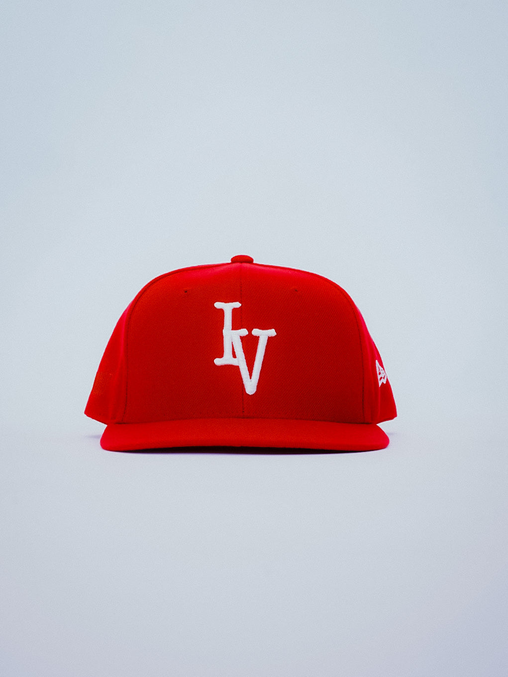 Red Staple Fitted Cap